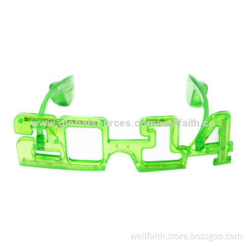 LED flashing 2014 new year glasses on sale